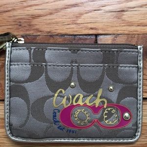 mini coach wristlet